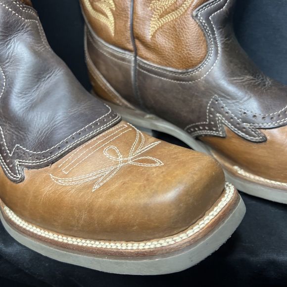 Silver Bull Mens Work Boots Brown leather cowboy size 11? - Picture 2 of 16